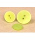 Bouton 2 trous satine  15mm VERT CLAIR