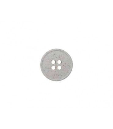 Bouton Chanvre et Polyester 11mm GRIS CLAIR