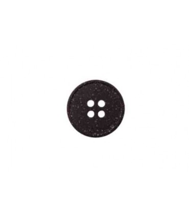 Bouton Chanvre et Polyester 11mm Noir
