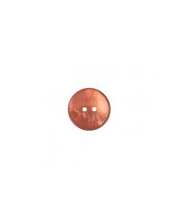 Boutons Nacre Rond 18mm TERRACOTA