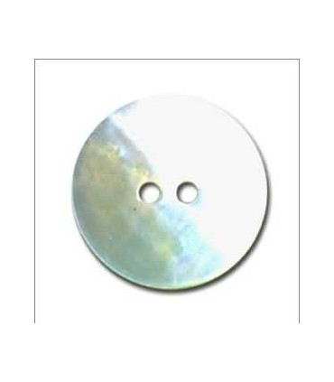Boutons Nacre Rond 18mm BLANC