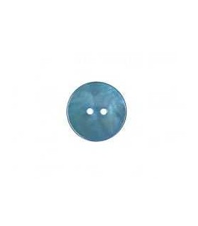 Boutons Nacre Rond 18mm BLEU CANARD