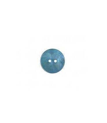 Boutons Nacre Rond 18mm BLEU CANARD