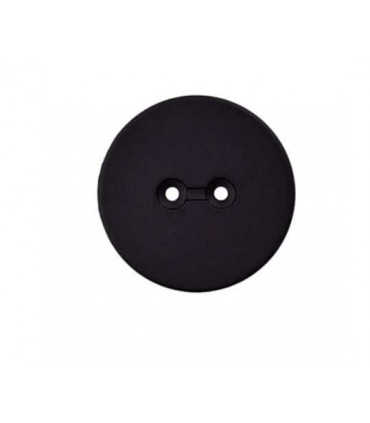 Bouton Polyester Mat 23mm Noir