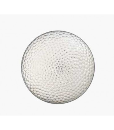 Bouton metal texture ARGENT 20mm