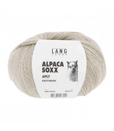 LANG YARNS   ALPAGA SOXX 6 PLY CREME
