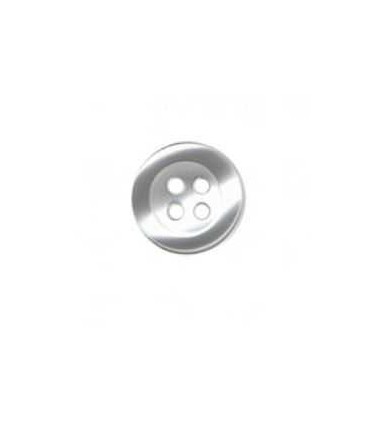 Bouton Chemise 4 Trous 11mm BLANC