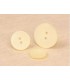 Bouton 2 trous satine -  18mm IVOIR