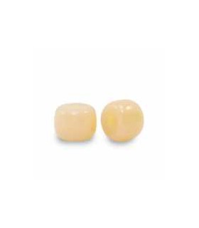 Chapelet   Perles en verre rondelle 6 mm PECHE JAUNE