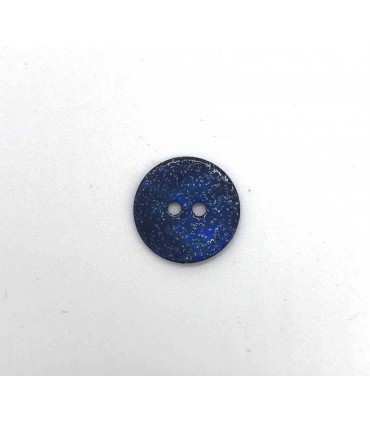 Bouton Nacre Glitter - 18mm Marine