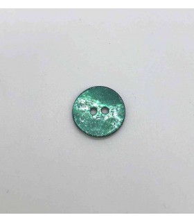 Bouton Nacre Glitter - 18mm Vert