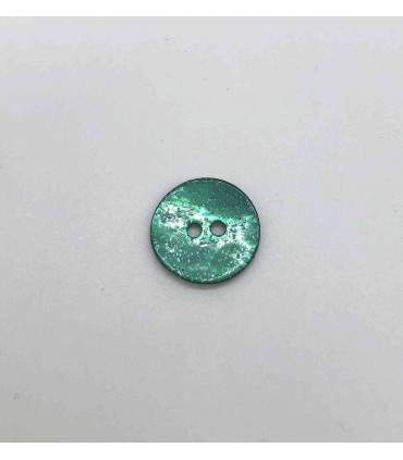 Bouton Nacre Glitter - 18mm Vert