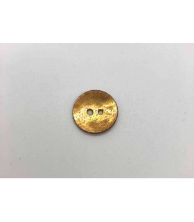 Bouton Nacre Glitter - 18mm Moutarde