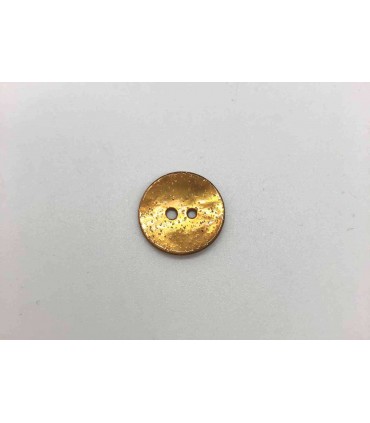 Bouton Nacre Glitter - 18mm Moutarde