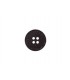 Bouton Chanvre et Polyester 15mm Noir