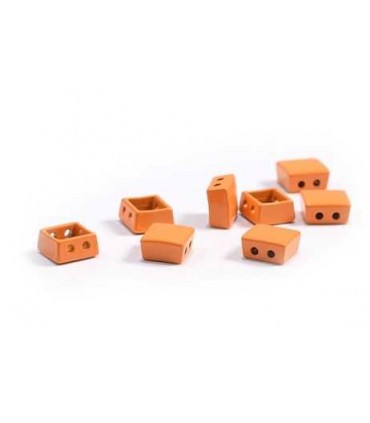 Perle Emaillee Carree ORANGE