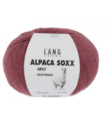 LANG YARNS   ALpaca Soxx 4ply FRAISE