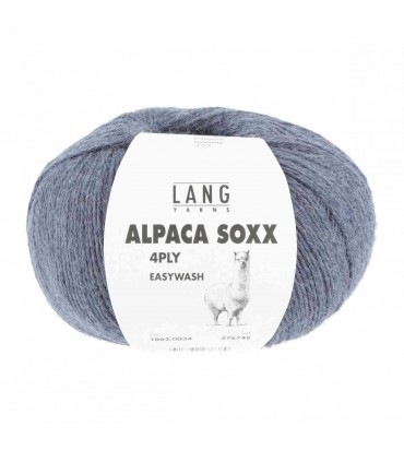 LANG YARNS   ALpaca Soxx 4ply DENIM