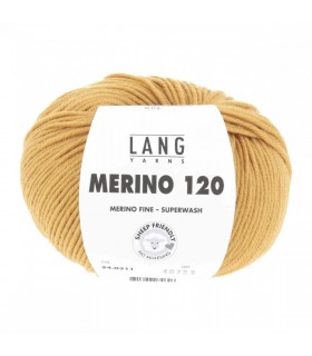 LANG YARNS   Merino 120 CURRY