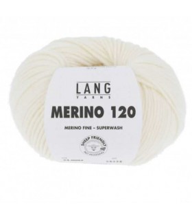 LANG YARNS   Merino 120 ECRU