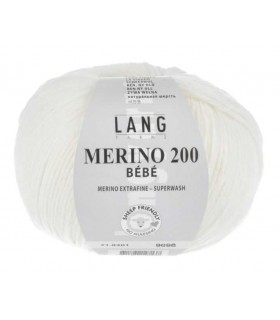 LANG YARNS  MERINO 200 BEBE CREME