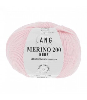 LANG YARNS  MERINO 200 BEBE Rose Layette