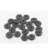 Bouton Couture Polyester Brillant 10mm GRIS