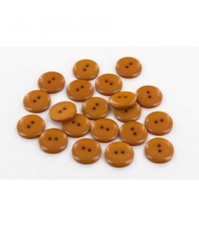 Bouton Couture Polyester Brillant 10mm CAMEL