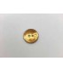 Bouton Nacre Glitter  15mm Moutarde