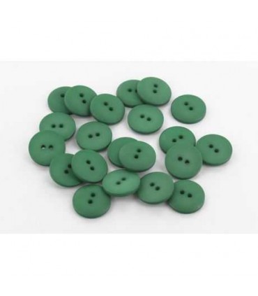 Bouton Couture Polyester Mat 14mm Lierre