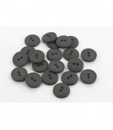 Bouton Couture Polyester Mat 14mm GRIS