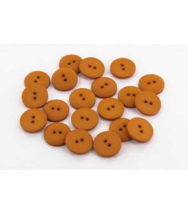 Bouton Couture Polyester Mat 14mm CAMEL