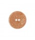 Bouton nacre river shell - 15mm ORANGE