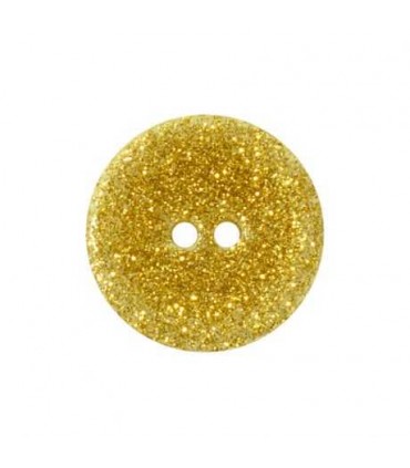 Bouton nacre river shell - 15mm DORE