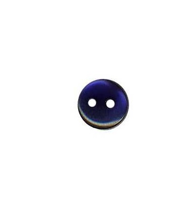 Bouton Chemisier Rond 2 trous 9mm Marine