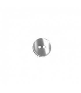 Bouton Chemisier Rond 2 trous 9mm BLANC