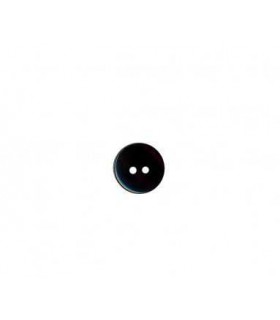Bouton Chemisier Rond 2 trous 9mm Noir