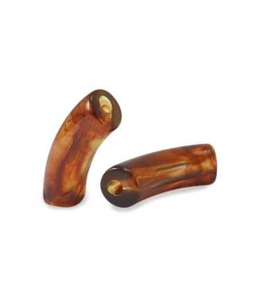 Perles acryliques Gros Tube ECAILLE