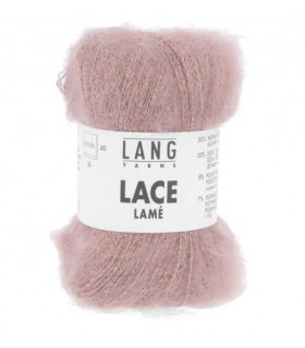 LANG YARNS   Lace Lame Vieux Rose