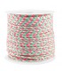 Fil de Coton tressé ROSE FLUO TURQUOISE