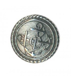 Bouton armoiries 22mm ARGENT