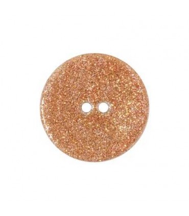 Bouton nacre river shell - 12mm ORANGE