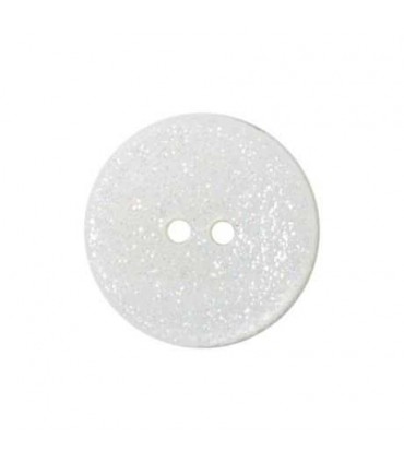 Bouton nacre river shell - 12mm BLANC