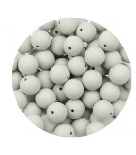 Perles en silicone 12mm GRIS