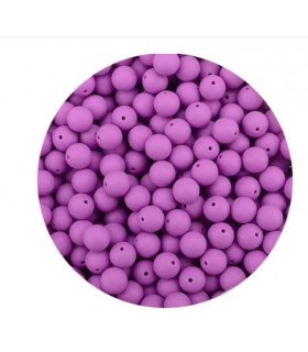 Perles en silicone 12mm Violet