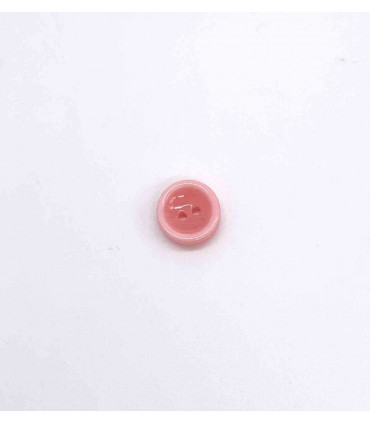 Bouton 2 trous bonbons 12mm Rose