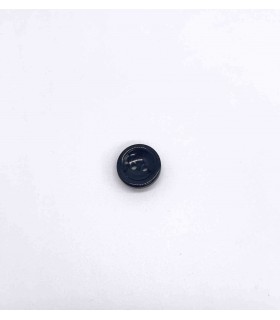 Bouton 2 trous bonbons 12mm Noir