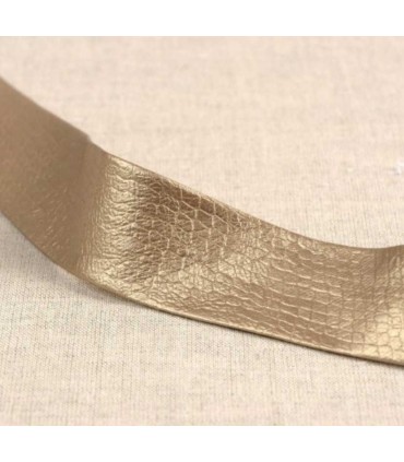 BIAIS Simili Cuir 27mm DORE