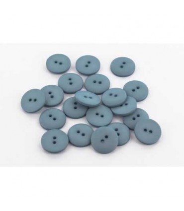 Bouton Couture Polyester Mat 12mm BLEU ORAGE