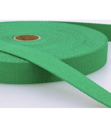 Sangle a sac Coton - 30mm VERT GAZON